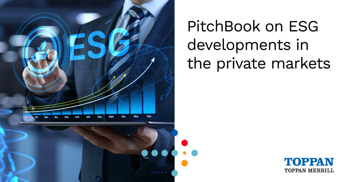 Pitchbook on ESG Development in the private markets