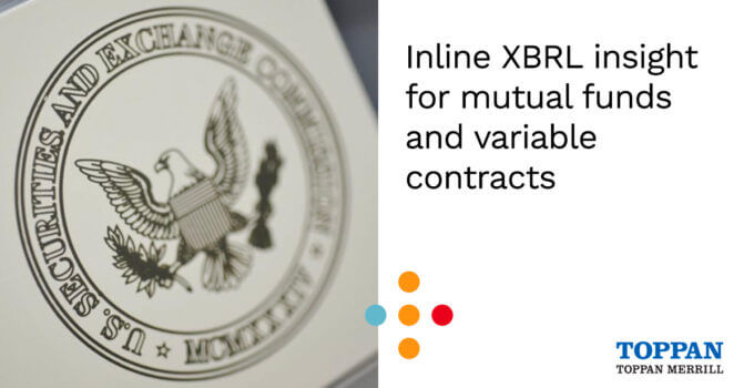 Inline XBRL insight for mutual funds and variable contracts