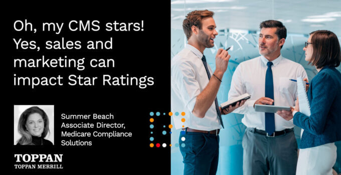 Oh, my CMS stars! Yes, sales and marketing can impact Star Ratings