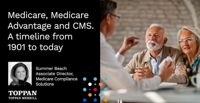Medicare, Medicare Advantage and CMS. A timeline from 1901 to today