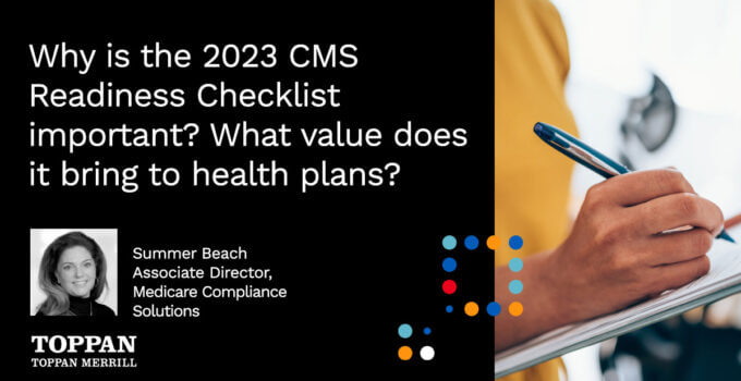 Why is the 2023 CMS Readiness Checklist important? What value does it bring to health plans?