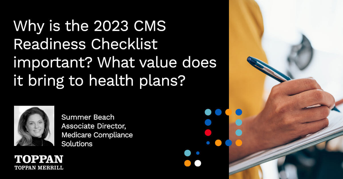 Why is the 2023 CMS Readiness Checklist important? What value does it bring to health plans?