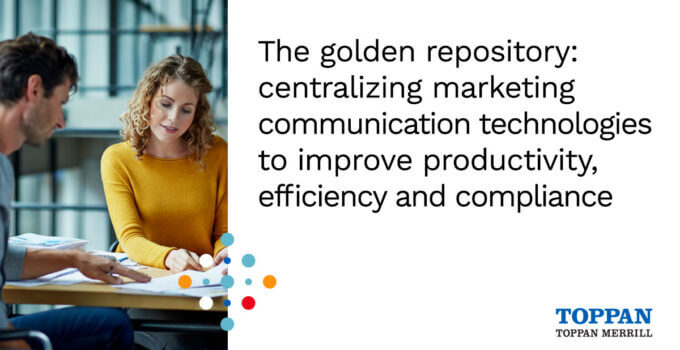 The golden repository: centralizing marketing communication technologies to improve productivity, efficiency and compliance