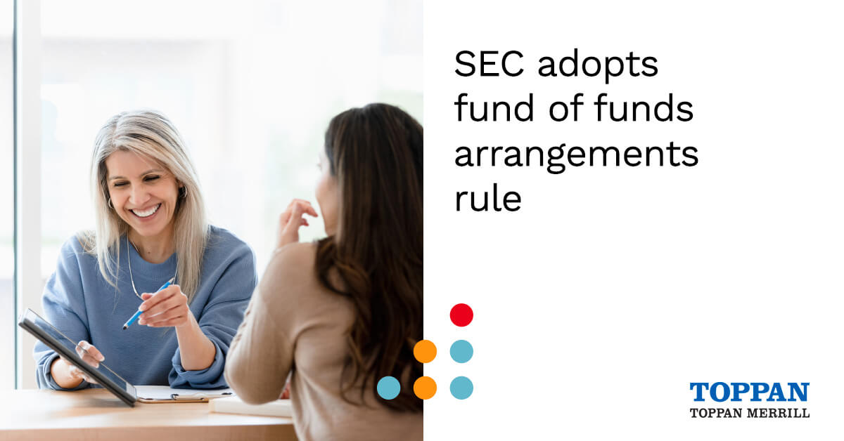 SEC adopts fund of funds arrangements rule