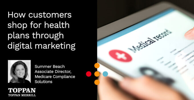 How customers shop for health plans through digital marketing