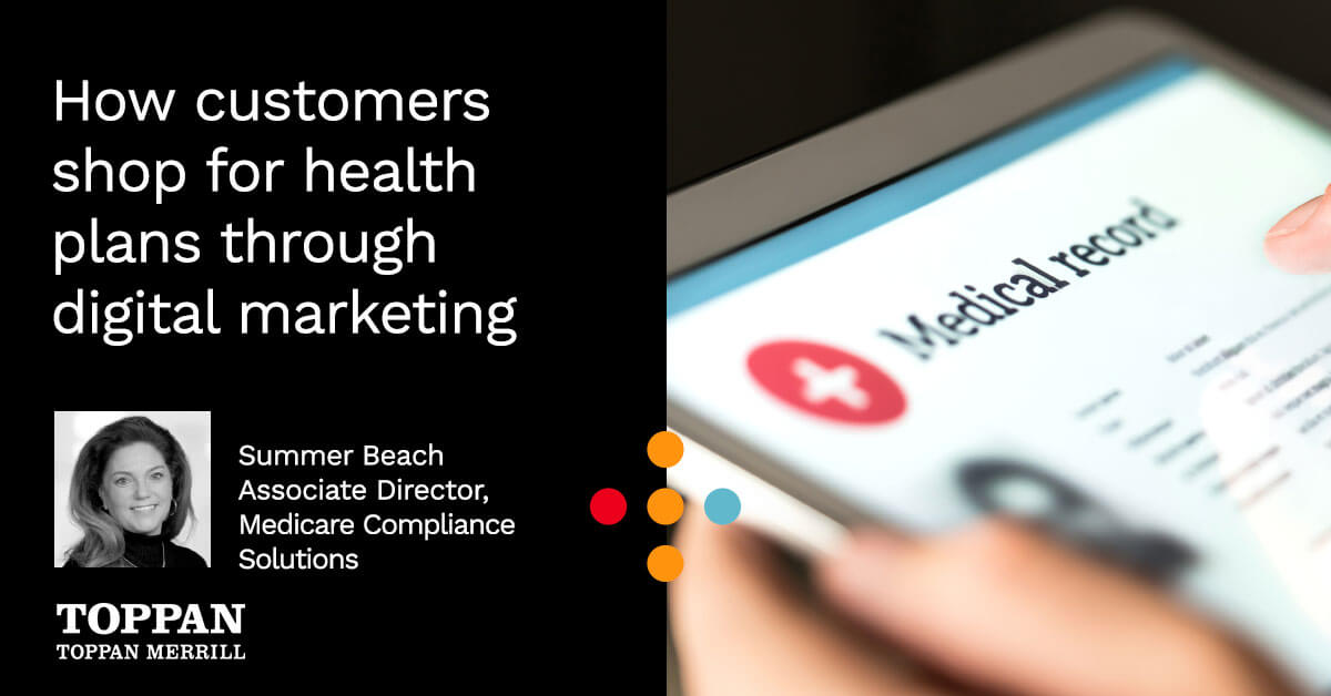 How customers shop for health plans through digital marketing