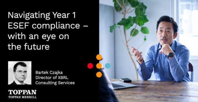 Navigating Year 1 ESEF compliance - with an eye on the future