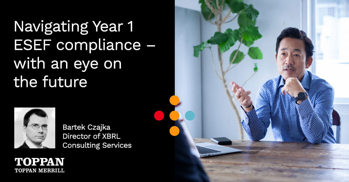 Navigating Year 1 ESEF compliance - with an eye on the future