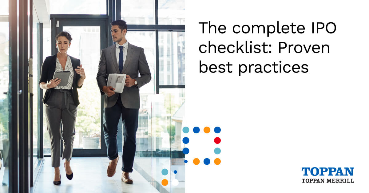 The complete IPO checklist: Proven best practices
