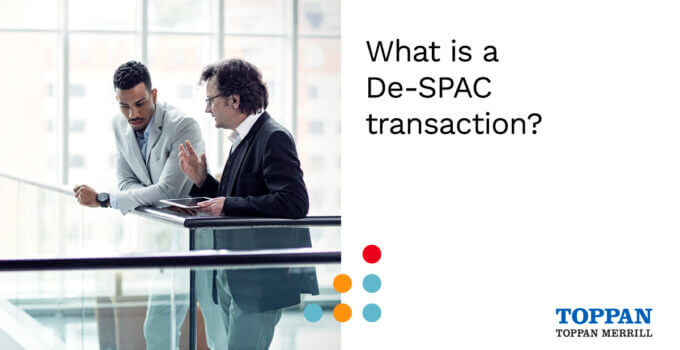 What is a De-SPAC transaction?