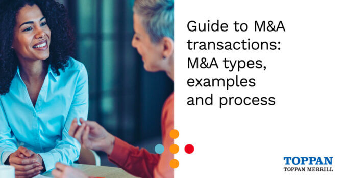 Graphic that says Guide to M&A transactions