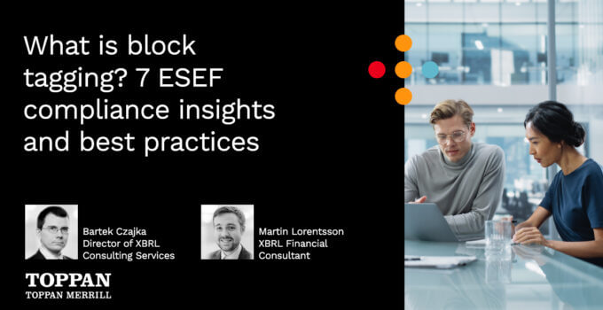 What is block tagging_7 ESEF compliance insights and best practices