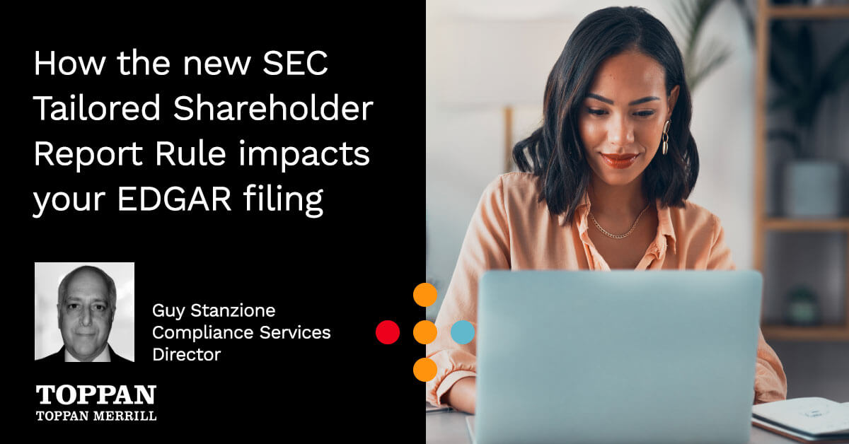 How the new SEC TSR Rule impacts your EDGAR filing