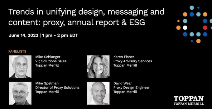 Toppan Merrill Webinar: Trends in unifying design...