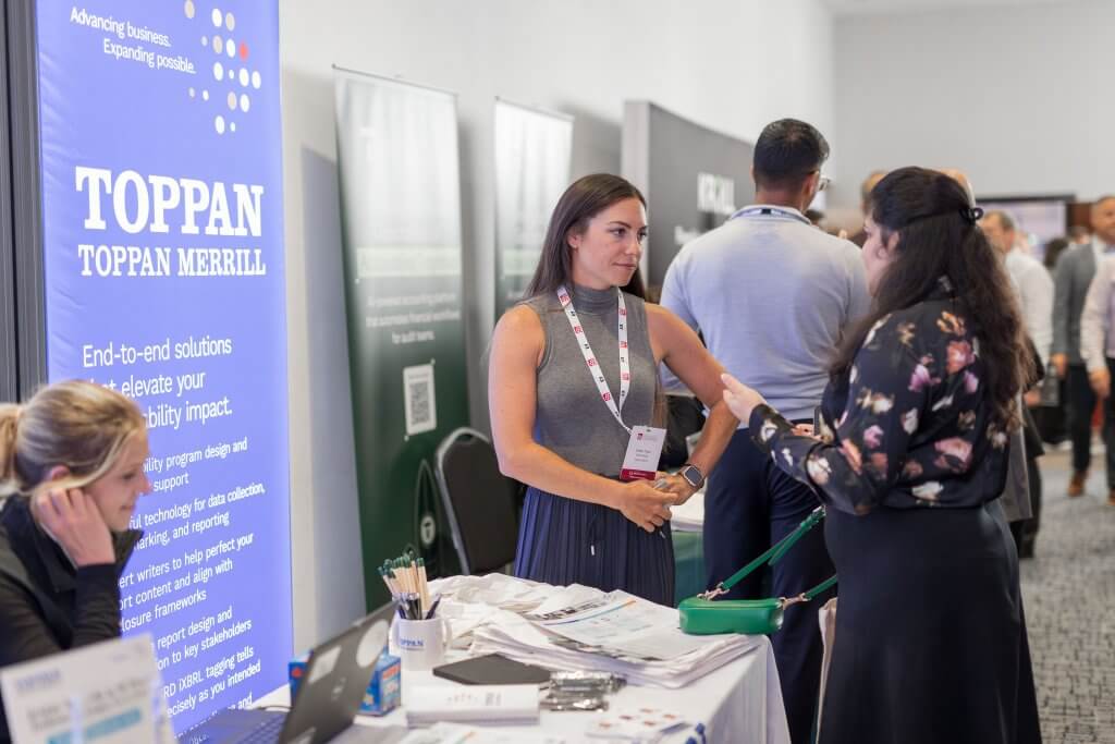 Toppan Merrill at the IFRS Foundation Conference with Clients