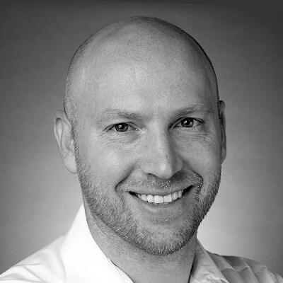 David Wear Headshot in Black and White