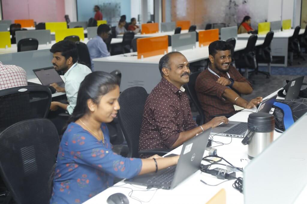 Toppan Merrill India Team in Workstation