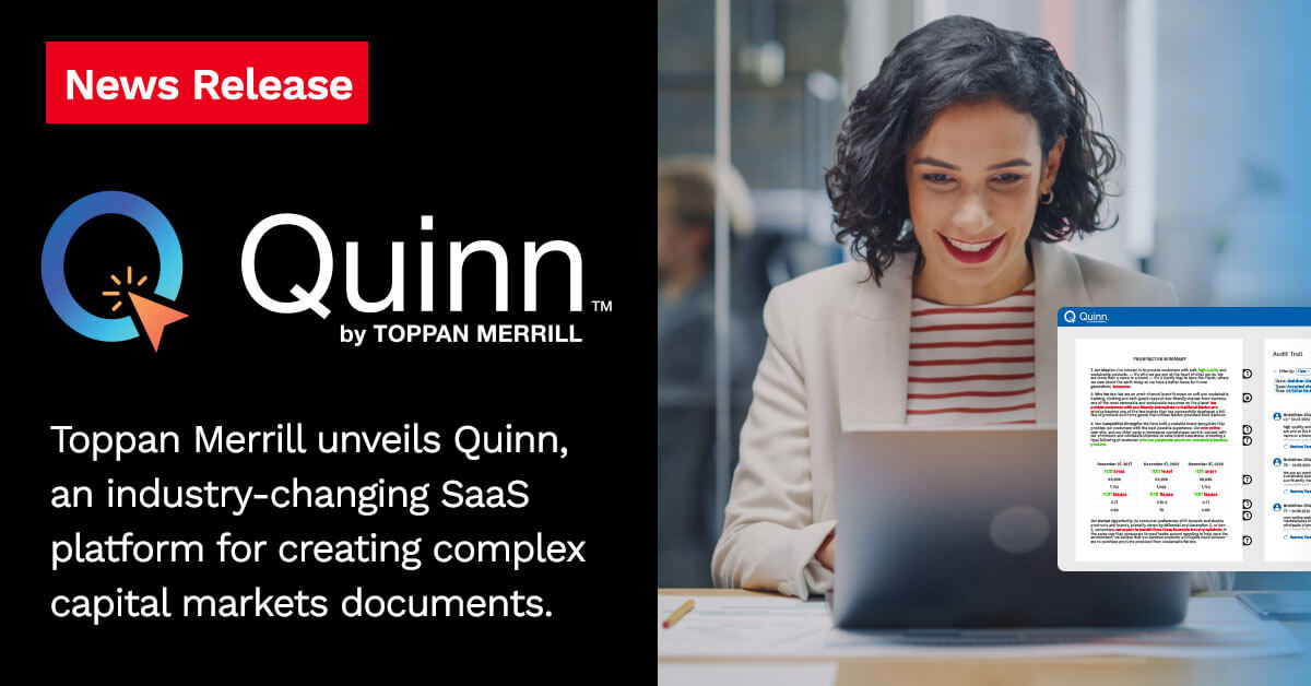 Quinn By Toppan Merrill News Release Image