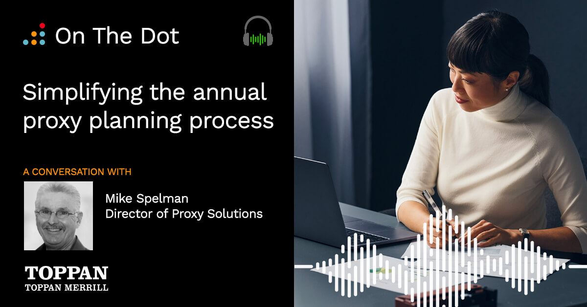 On The Dot Episode 10 - Simplifying the annual proxy planning process