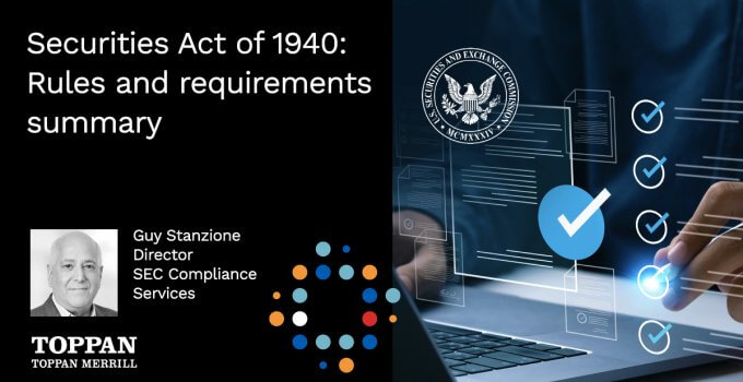 '40 Act at a glance