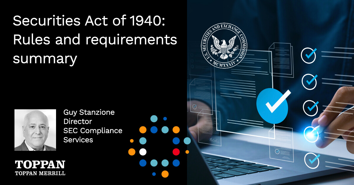 '40 Act at a glance