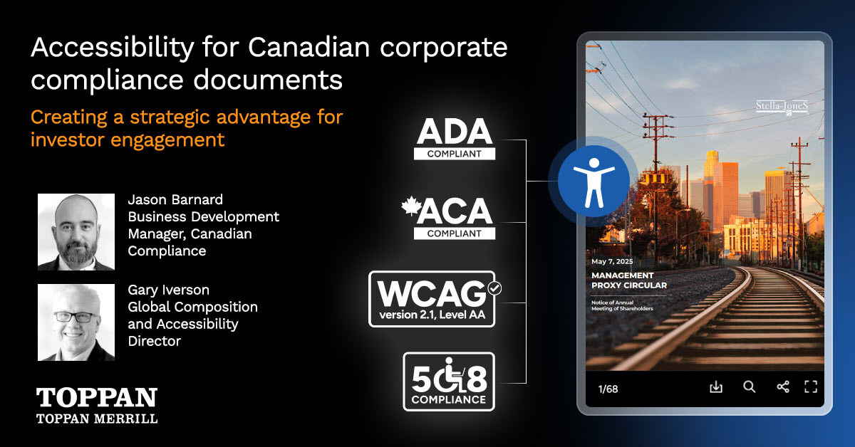 Accessibility for Canadian corporate compliance documents blog thumbnail image