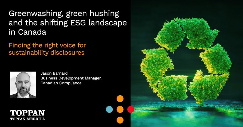 Greenwashing, green hushing, and the shifting ESG landscape in Canada blog image