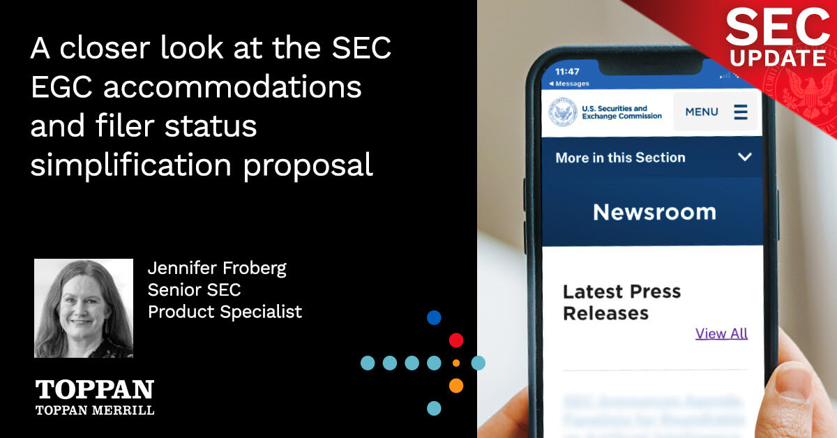 Blog thumbnail - EGC accomodations and filer status simplification proposal